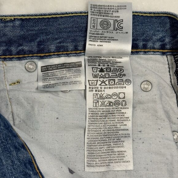 Levis 559 Jeans Mens 32x30 Blue Dark Wash Straight Leg Relaxed Fit Faded - Picture 10 of 11